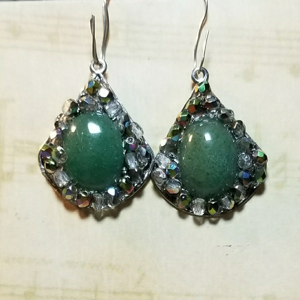 #0210 Aventurine Earrings